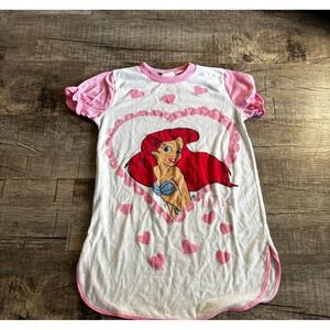 Vintage Giggles Kids Girls The Little Mermaid Ariel Nightgown Sleep Size 10